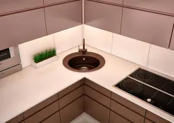 Kitchen sinks are round and no photo