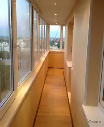 Уцяпленне балконаў і лоджый пад ключ фота