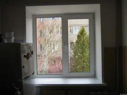 Windows for the kitchen photo in a panel house