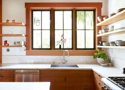 Windows for the kitchen photo in a panel house