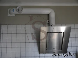 Ventilation in the kitchen with a gas stove photo