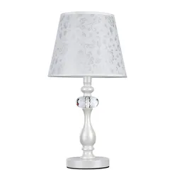 Table lamps for the bedroom with lampshade photo