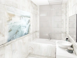 Мраморлы ПВХ панельдерден жасалған ванна фото