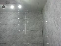 Мраморлы ПВХ панельдерден жасалған ванна фото