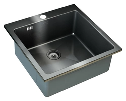 Overhead Kitchen Sinks Made Of Stainless Steel Photo