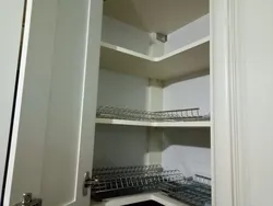 Шкаф для посуды на кухню угловой фото