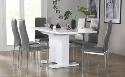 Стол для кухни фото в сером цвете