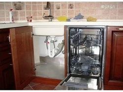 How to place a dishwasher in the kitchen photo