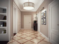Light Tiles In The Kitchen And Hallway Photo