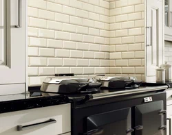 Tiles for kitchen on the wall bricks photo