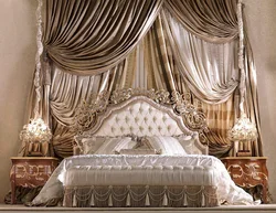 Bedspread for the bedroom in a classic style photo