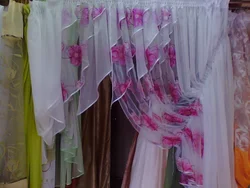 Organza curtains for the kitchen, photos of your own