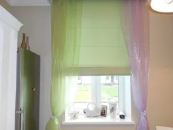 Organza curtains for the kitchen, photos of your own