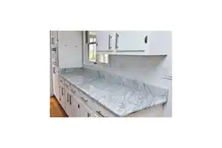 Glossy Marble Kitchen Countertop Photo