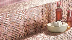 Ваннаға арналған еденге арналған мозаикалық плиткалар фотосуреті