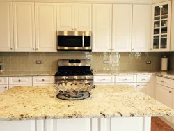 Countertop Apron And Floor In The Kitchen Photo