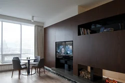 Телевизор в гостиной у окна фото дизайн