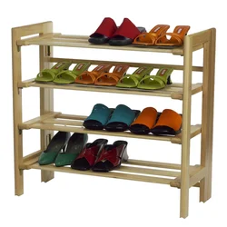 Wooden Shoe Stands In The Hallway Photo