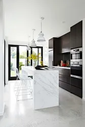 Gray Marble On The Kitchen Floor Photo
