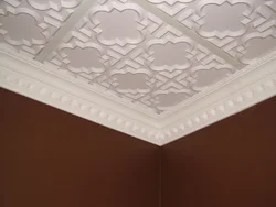 Foam ceiling tiles for the kitchen photo