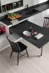 Dining table from countertop for kitchen photo
