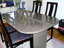 Dining table from countertop for kitchen photo