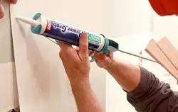 Glue for pvc panels in the kitchen photo