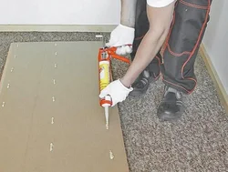 Glue for pvc panels in the kitchen photo
