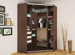 Inexpensive corner wardrobe for the bedroom photo