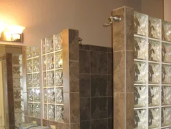 Glass Blocks In The Bathroom Showers Made Of Glass Blocks Photo