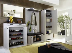 Wardrobe With Shoe Rack In A Small Hallway Photo