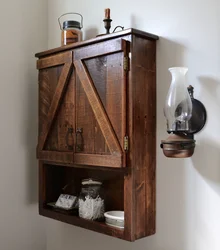 Bathroom Cabinet Made Of Wood Photo