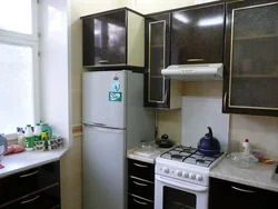 Gas Pipe Behind The Refrigerator In The Kitchen Photo