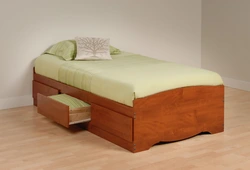 1 Double Bed With Drawers Photo