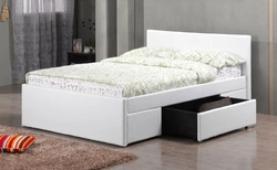 1 double bed with drawers photo