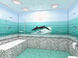 Панели в ванной комнате фото с дельфинами