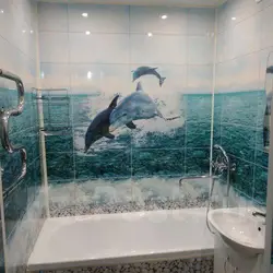 Delfinlar bilan hammom fotosuratidagi panellar