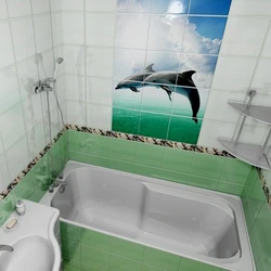 Delfinlər ilə vanna otağı foto panelləri