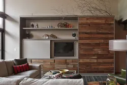 Living room in loft style with TV photo