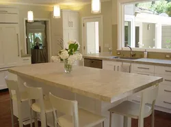 Photo Of Kitchen Bar Counters Made Of Marble
