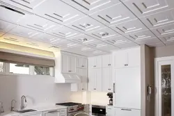 Ceiling Tiles On The Walls In The Kitchen Photo