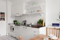 Полки на кухню в скандинавском стиле фото