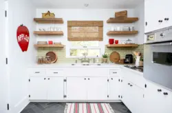 Kitchen shelves in Scandinavian style photo