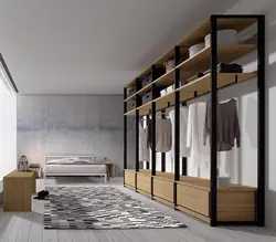 Шкаф для спальни в стиле лофт фото
