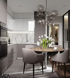 Kitchen Interior Sq M In Modern Style Photo