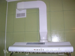 Ventilation for the kitchen with venting to the ventilation photo