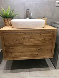 Bathroom Vanity Cabinet Made Of Wood Photo