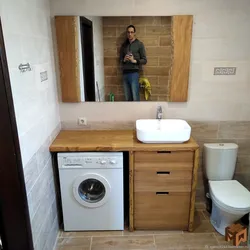 Bathroom Vanity Cabinet Made Of Wood Photo