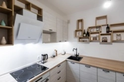Навесные Шкафы На Кухне Во Всю Стену Фото