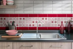 Tiles 20 by 20 for kitchen apron photo